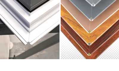 aluminum window frame corner 