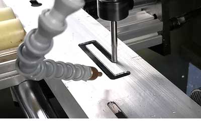 Aaluminum cory router machine rectangle milling process