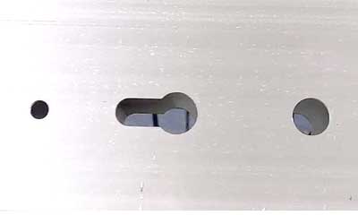 Aluminum single head copy router door lock hole milling