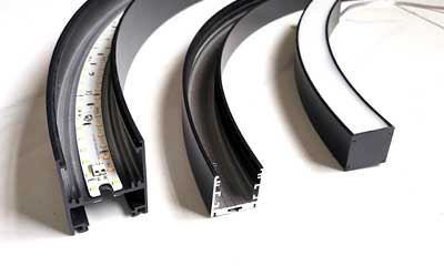 Aluminum CNC bender LED profile bending