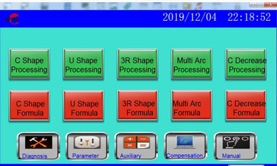 CNC aluminum extrusion bending machine program 