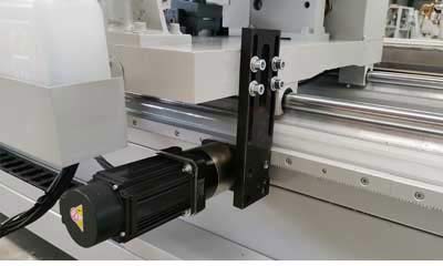 CNC double head cutting machine head details