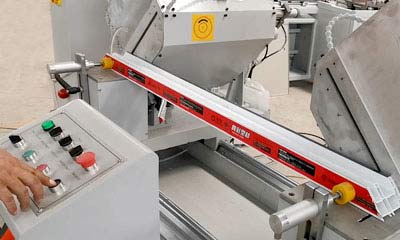 double head cutting saw pvc profile cutting