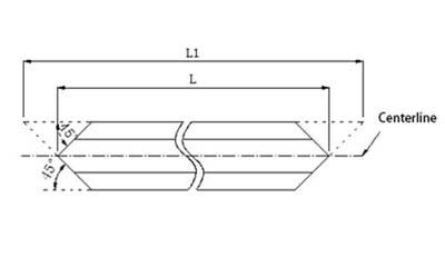 PVC mullion profile cutting