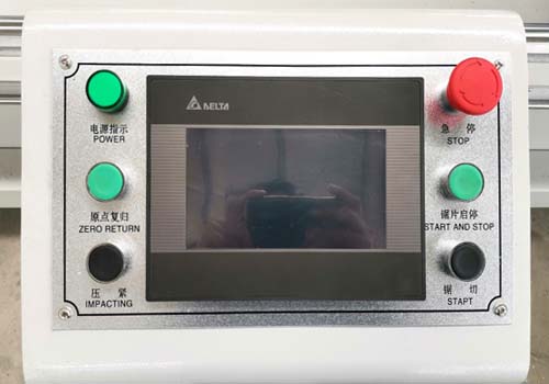 CNC double head cutting machine for aluminum tuchscreen