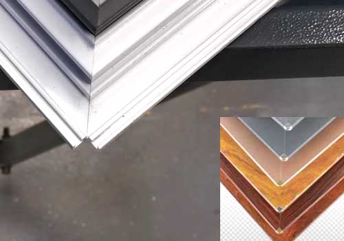 Aluminum corner cutting machine corner cutting effect